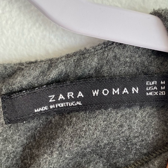 ZARA Women's Grey Short Sleeve Dress - Picture 2 of 2